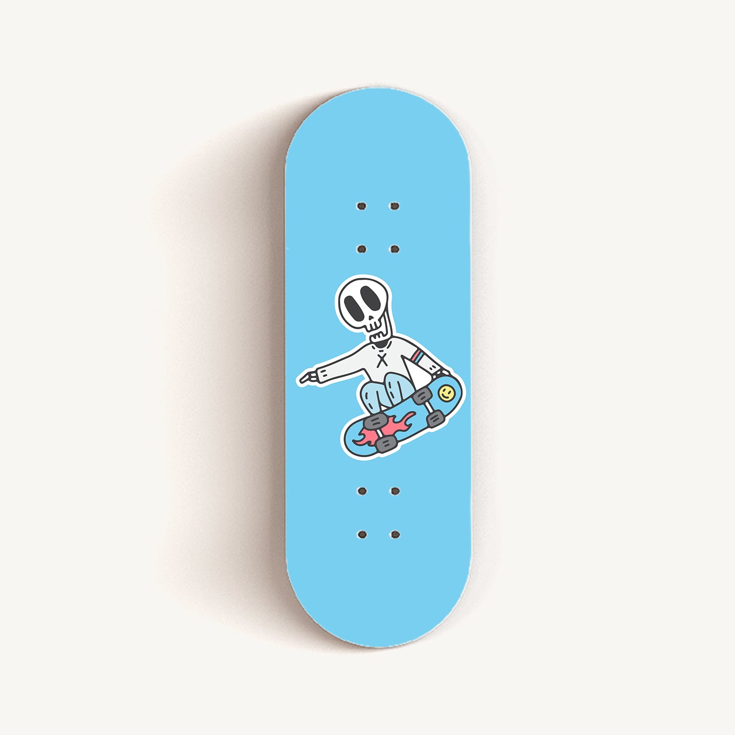 Real Wear Graphic Professional Fingerboard Deck - Skate Skull